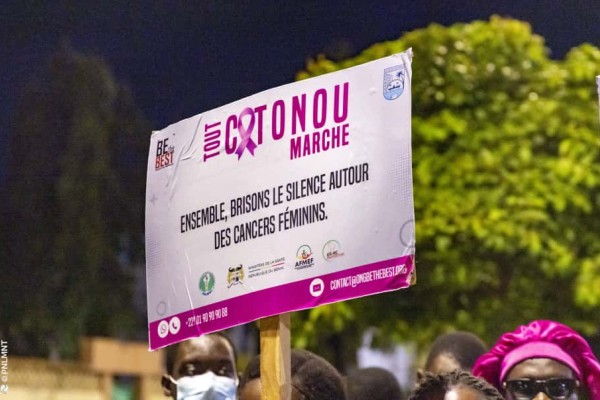 Octobre Rose: Tout Cotonou marche contre les cancers féminins